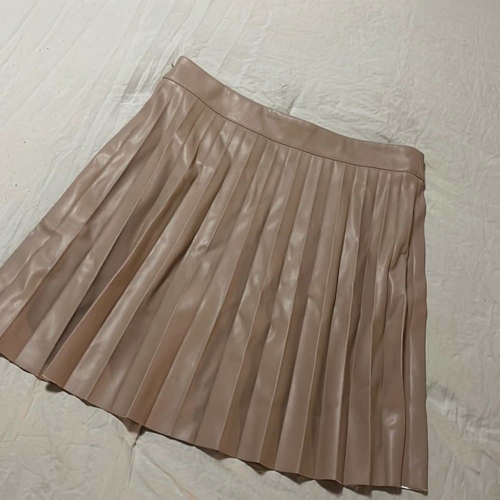 BB Dakota faux leather pleated skirt